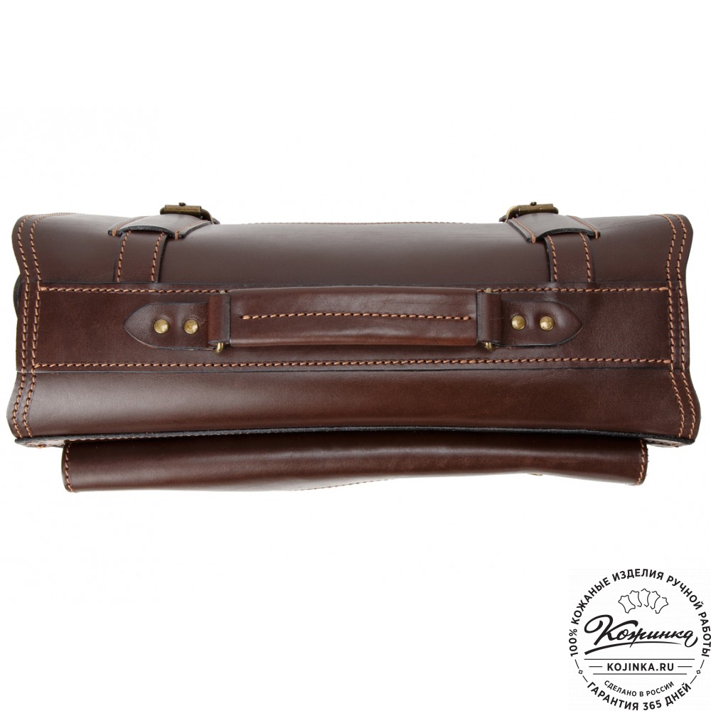 Кожаный портфель "Карьерист"  (коричневый)